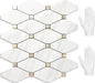 STICKGOO 10 Sheets Peel and Stick Backsplash, Polished Dolomite PVC Mixed Metal Gold Kitchen Backsplash, Waterproof, Stick on Wall Tiles for Kitchen, Bathroom, Vanities, RV