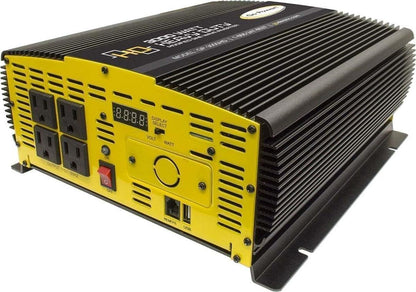 Go Power 3000 Watt Heavy-Duty Modified Sine Wave Power Inverter, 12V to 120V AC, Surge Capacity - 4 AC Outlets for Running Multiple Appliances for RVs, Boats, Trucks, and Home Backup