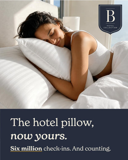 Beckham Hotel Collection Bed Pillows Standard/Queen Size Set of 2 Original Soft Down Alternative Pillow for Sleeping, Soft Support for Back, Stomach or Side Sleepers