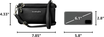 Save the Girls Cell Phone Purse - Touch Screen Women’s Crossbody Bag - Clutch Purses for Women (Bella)