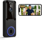 Wynoxian 1080p Wireless Wi-Fi Video Doorbell Camera, AI Human Detection, 120° Wide-Angle View, 2-Way Audio, Night Vision, IP65 Weather Resistant