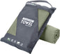Rainleaf Microfiber Towel, 48 x 24 Inch Quick-Dry Camping, Travel & Gym Towel, Super Absorbent Lightweight Compact Bath Towel, Army Green