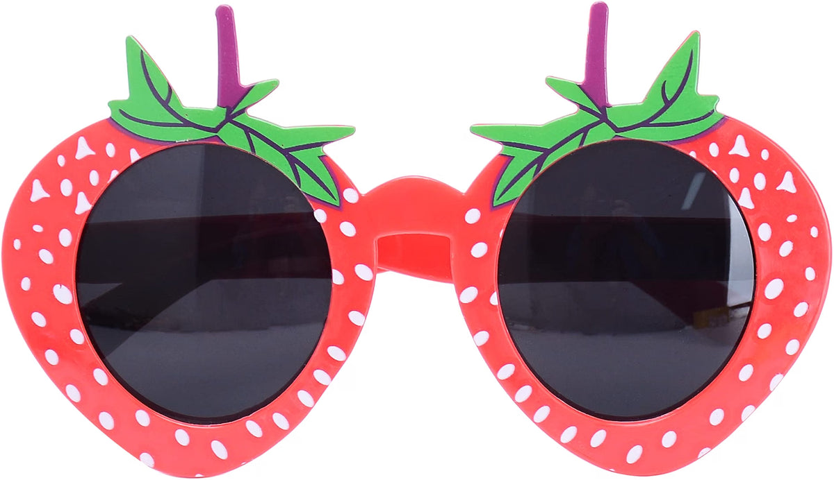 WATSELOK Hawaiian Party Sunglasses, 9-Pair Luau Novelty Glasses Set, Funny Photo Booth Props & Summer Party Favors for Kids & Adults, Multicolor