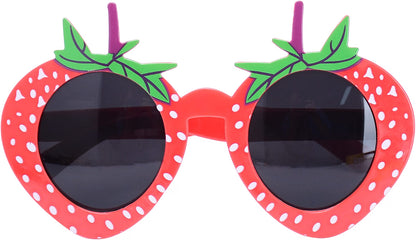 WATSELOK Hawaiian Party Sunglasses, 9-Pair Luau Novelty Glasses Set, Funny Photo Booth Props & Summer Party Favors for Kids & Adults, Multicolor
