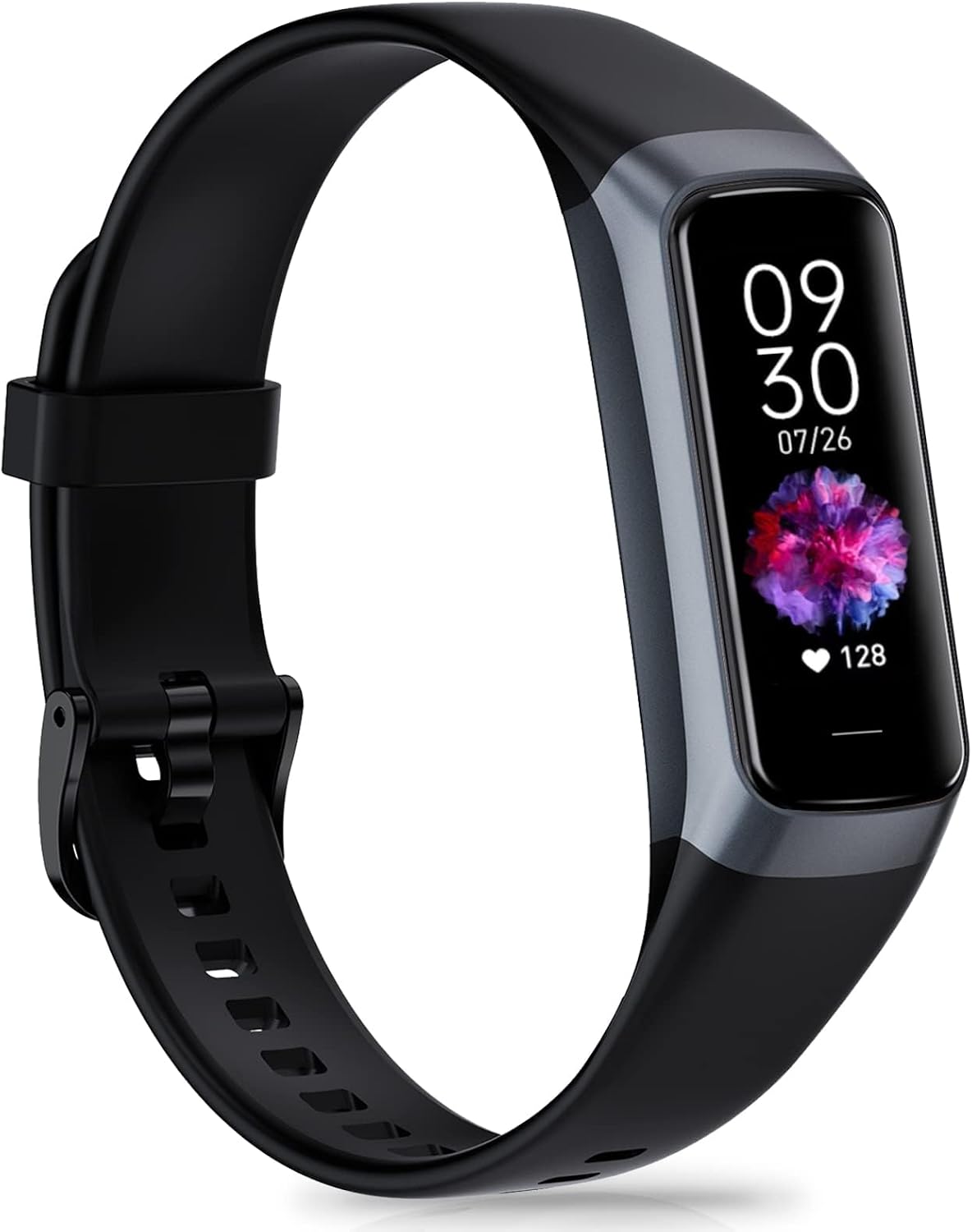 Fitness Tracker with 24/7 Heart Rate, Activity Trackers with Blood Pressure Sleep Monitor, 1.10" AMOLED Screen Step Tracker, Waterproof Step Counter, Health Smart Watch Pedometer for Women Men