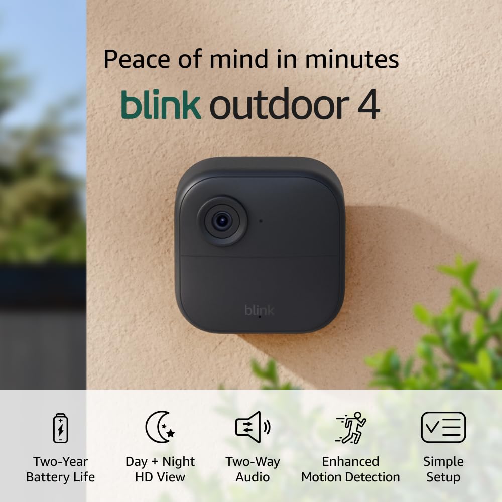 Blink Outdoor 4 Wireless Smart Security Camera – 3 Camera System
