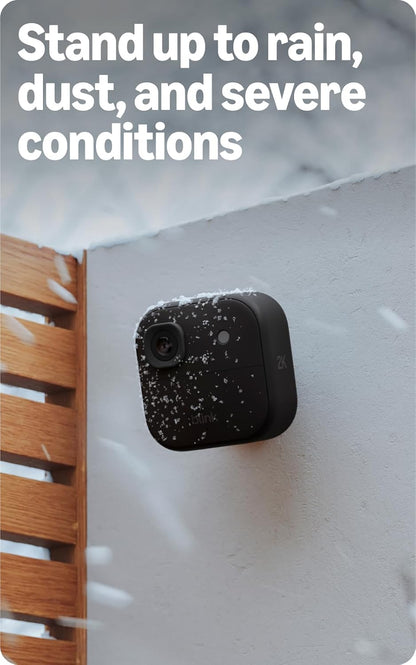 Blink Outdoor 2K+ and Video Doorbell – Two-year battery life, smart detection, Sync Module Core included – 2 Cameras + Video Doorbell (Black)