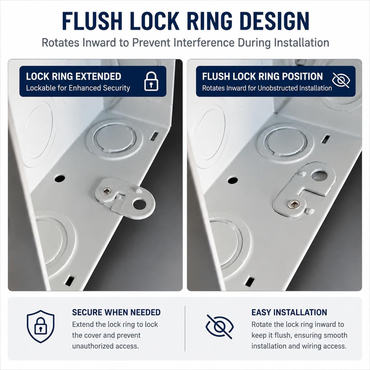 HyperionFlo Essentials 6-Pack 60A Non-Fused AC Disconnect Boxes, Pull-Out HVAC Disconnect Switches for Outdoor Air Conditioner Units