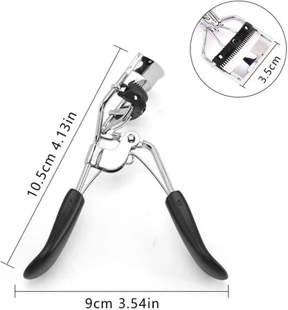 Portable Stainless Steel Eyelash Curler Natural Lift Beauty Tools False Curling Clip Cosmetic Makeup Tools & Accessories(Pink)