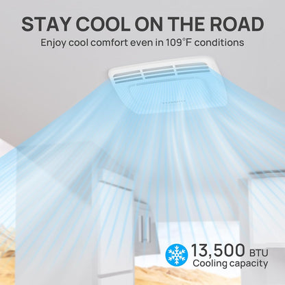 TURBRO Inverter 13.5K BTU RV Air Conditioner with Cooling and Heat Pump