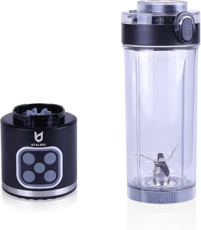 UTALENT Cordless Portable Blender, Ice Crush, 700W Motor, 25oz Cup, 4 Mode 700W Brushless Motor, USB-C rechargeable, Long-lasting, 25oz Tritan cup, Leakproof lid with sip spout, Dishwasher Safe Parts
