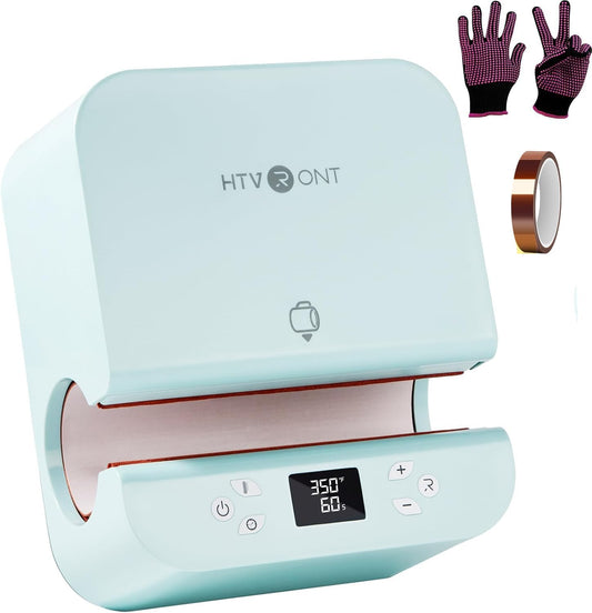 HTVRONT Auto Tumbler Heat Press Machine - Sublimation Tumblers, Glasses Mug Press for Diameter 2.9-3.2" Cup| Even Heat & Vivid Sublimation| Ideal for Beginner, Crafter, Hobbyist, Small Business