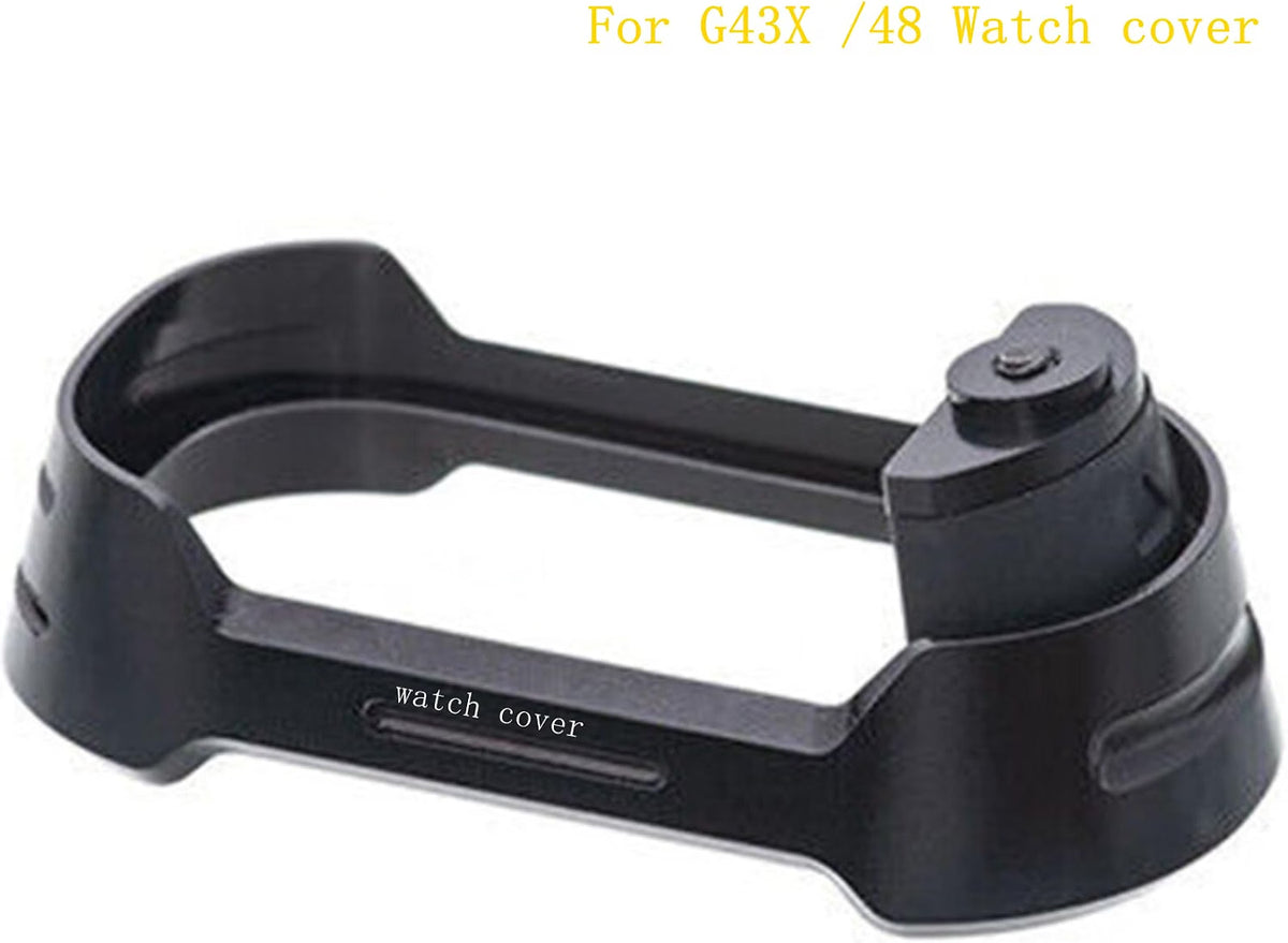 HyperionFlo Essentials Aluminum Watch Mount Cover Plate for G43X and 48 Models, Black
