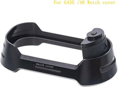 HyperionFlo Essentials Aluminum Watch Mount Cover Plate for G43X and 48 Models, Black