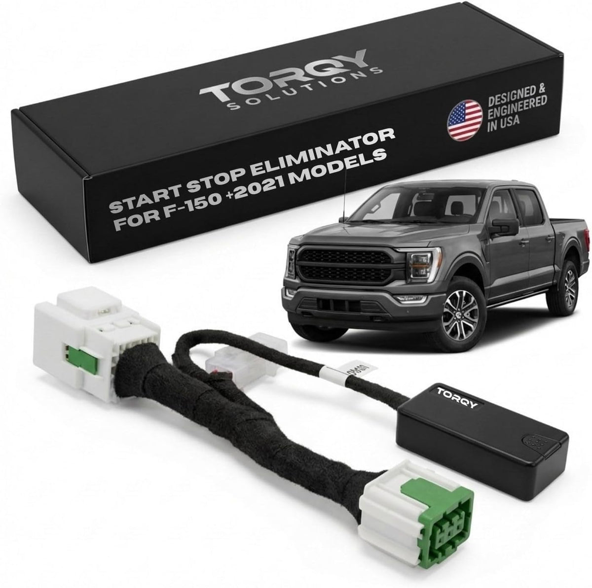 Torqy Auto Start Stop Eliminator for Ford F-150 2021-2026 - Plug & Play Autostop Eliminator Memory Module (Gasoline Models Only NOT for PowerBoost Hybrid) Essential 2025 2024 F150 Accessories