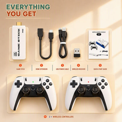 2026 New Retro Gaming Console, 4K HDMI Game Stick Pro , 40,000+ Video Games