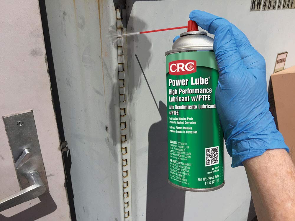 CRC Power Lube Industrial High Performance Lubricant with PTFE, 11 Wt Oz Aerosol, 12-Pack, High-Performance Multi-Purpose Lubricant