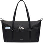 LOVEVOOK Work Tote Bag for Women, 15.6-Inch Laptop Shoulder Bag with Shoe Compartment & Large Cup Holder, Convertible Professional Computer Tote for Office, Gym, Travel & Weekends, Black