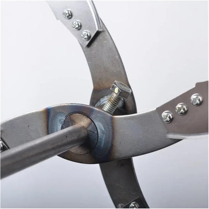 Agricultural Fruit And Vegetable Crusher 4/6 Blade Breeding Cutter Electric Drill Chopper Blade Fits Goose Chicken Feed Grass(6 bldae with Shaft)