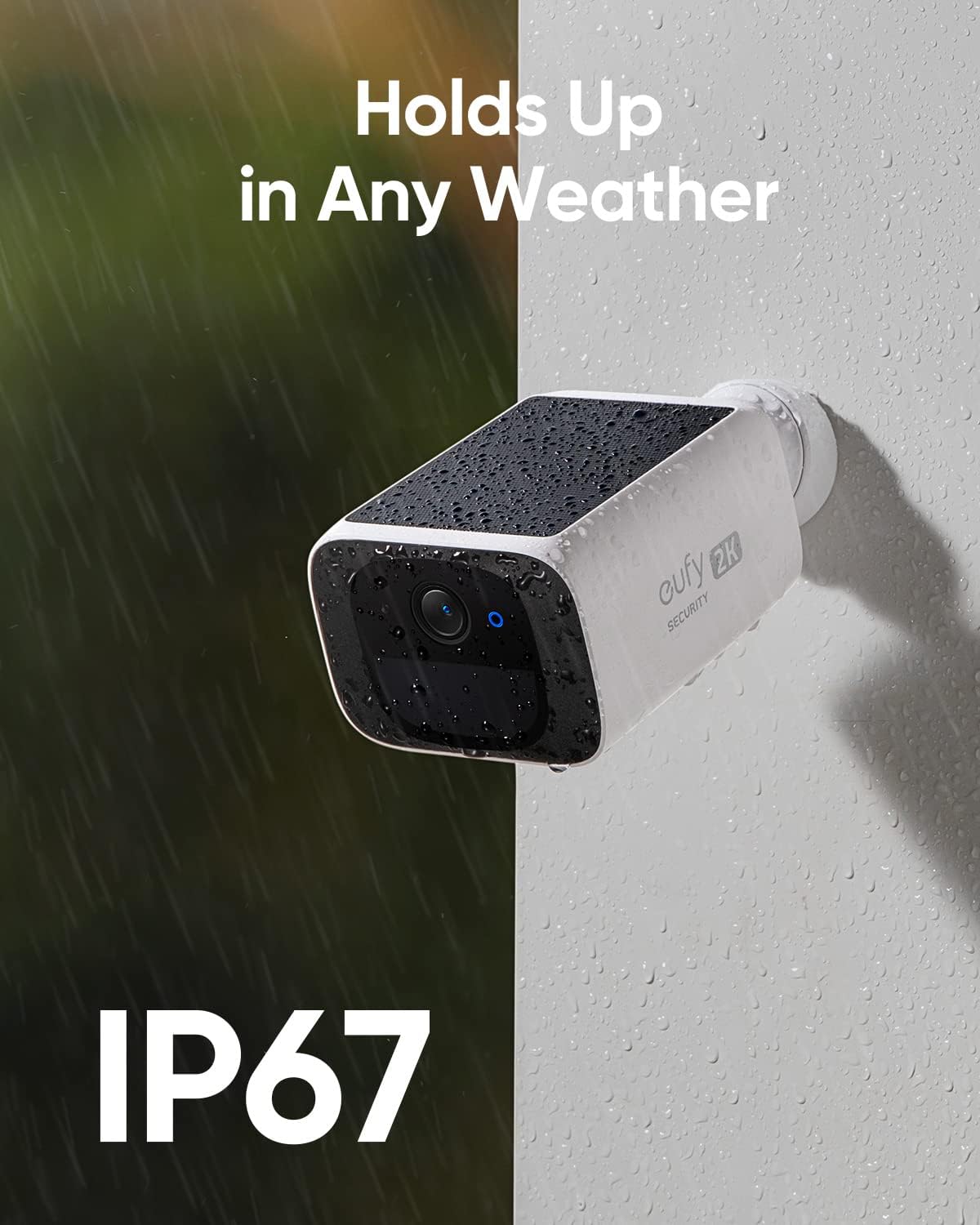 eufy Security SoloCam S220, Solar-Powered Wireless Outdoor Security Camera, 2K Resolution, 135° View, AI Human Detection, Color Night Vision, No Monthly Fee