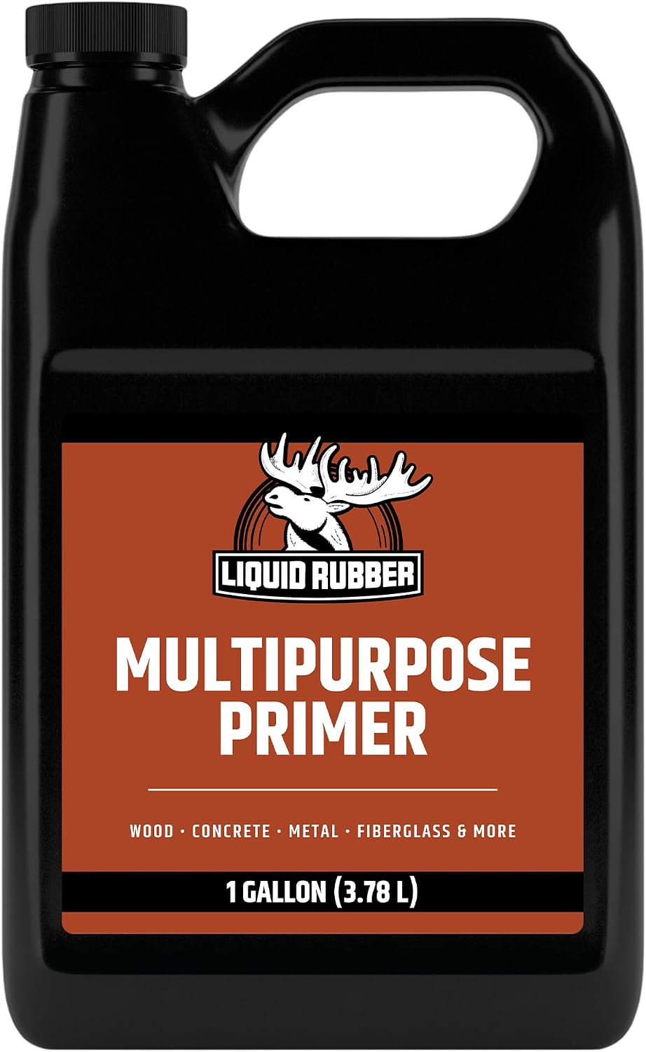 Liquid Rubber Multipurpose Primer for Concrete, Wood, Metal, 1 Gallon Easy to Apply. Bonds to fiberglass, PVC, boosts coating adhesion, dries fast and clear. Non-Toxic & Water-based