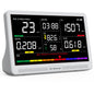 16 in 1 Air Quality Monitor Indoor 7" Real-Time CO2 Monitor, 9 AQI+7 Alerts
