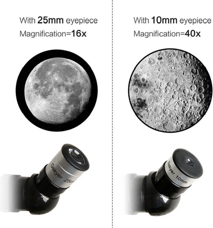 Gskyer 70mm Aperture 400mm Astronomical Refracting Telescope, AZ Mount Telescope for Kids & Beginners with Tripod, Carry Bag, Smartphone Adapter & Wireless Remote