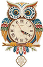 GryGooy Wooden Pendulum Clock Model Kit | 26-Piece Owl 3D Wooden Puzzle with Moving Clock Mechanism, DIY Wall Decor for Living Room & Study