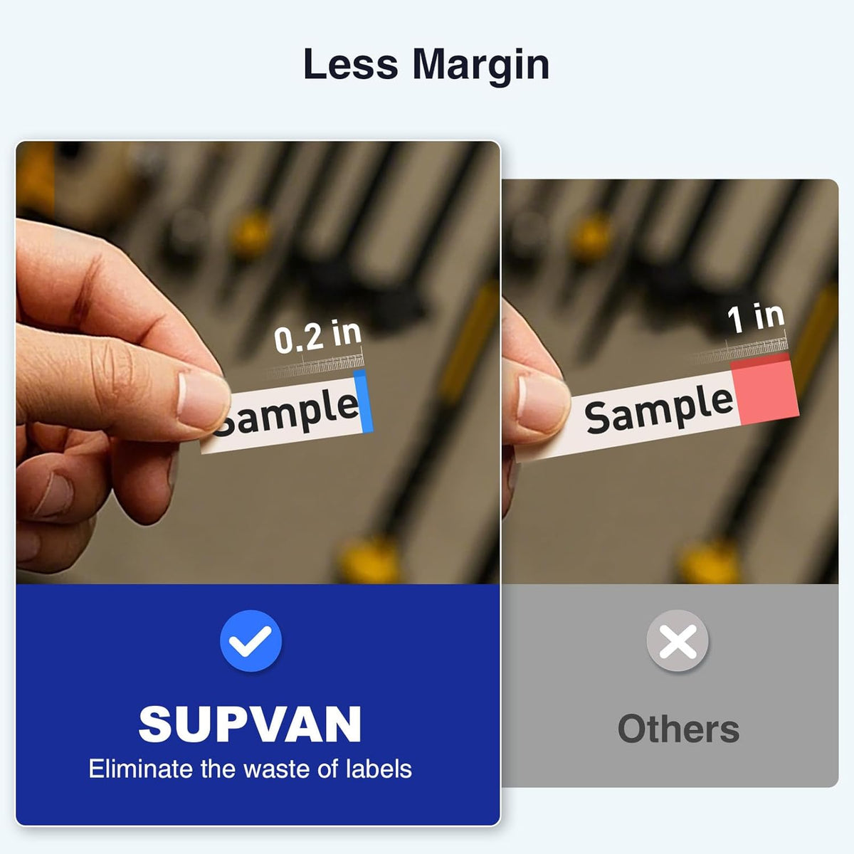 SUPVAN E11 Keyboard & Bluetooth Label Maker | Rechargeable Thermal Printer with 4 Tapes, 30+ Fonts & 660+ Icons