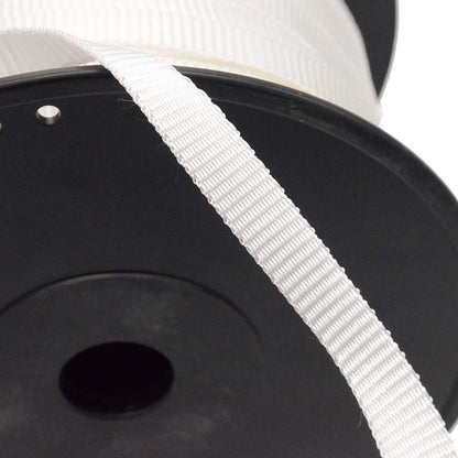 5/8" Heavy Duty Woven Cord Strapping, 492 FT 1,250 lb, Pull Tape/Mule Webbing, Polyester Pulling Tape, Flat Rope