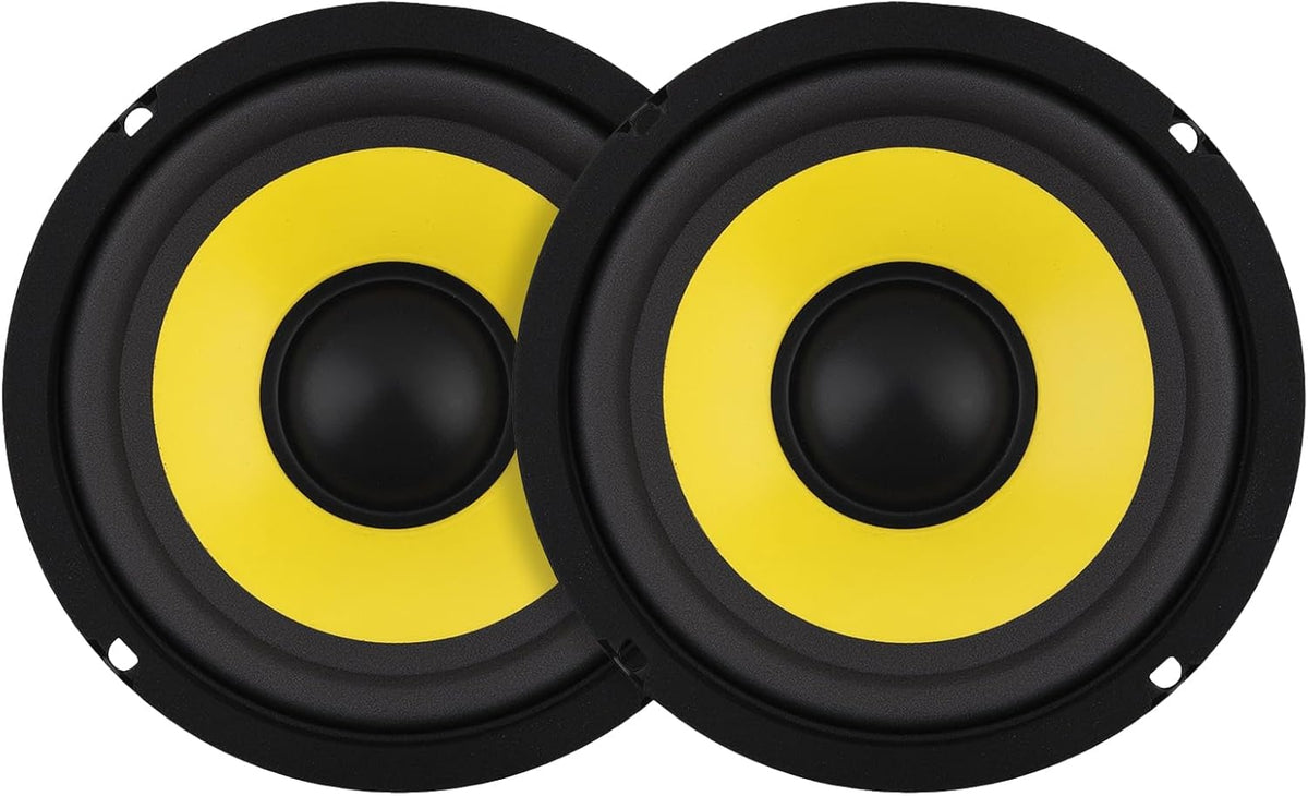 2 Pieces 5 Inch Bass Loudspeaker Woofer Speaker, Wide Frequency Response Car Audio Stereo Speaker for Car Audio/Home Theaters (5'')