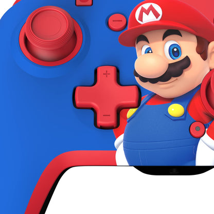 PDP Gaming Bundle Kit: AIRLITE Wired Headset with Mic + REMATCH Wired Pro Controller, Officially Licensed Nintendo Switch/Lite/OLED, Super Mario Dash (Red & Blue)