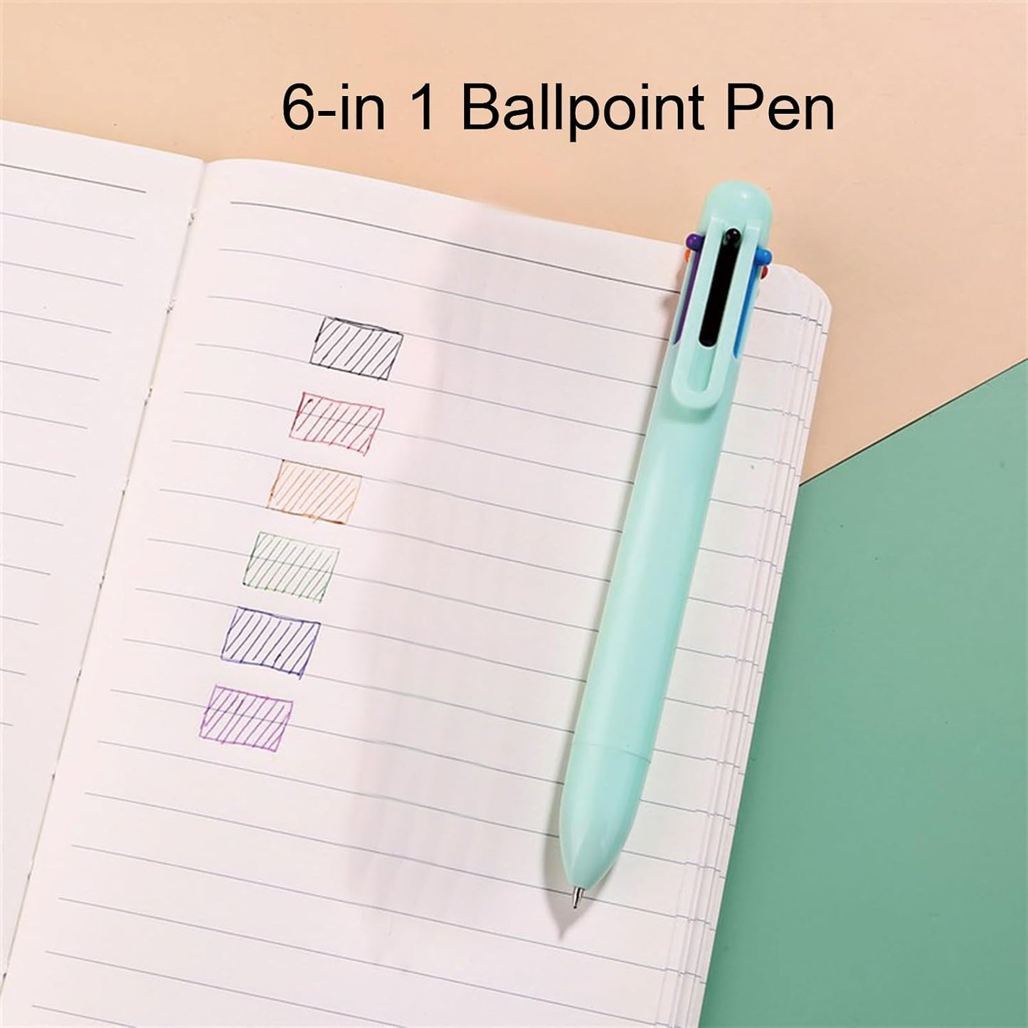 MOZXIRZ 9-Piece Cute Green Stationery Set, Cat Paw Kawaii School Supplies Kit with Pens, Highlighter, Ruler, Eraser, Correction Tape, Sharpener and Memo Pads
