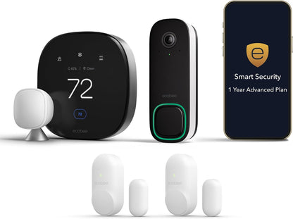 ecobee Smart Thermostat Premium - WiFi, Siri & Alexa Built-In, Smart Sensor