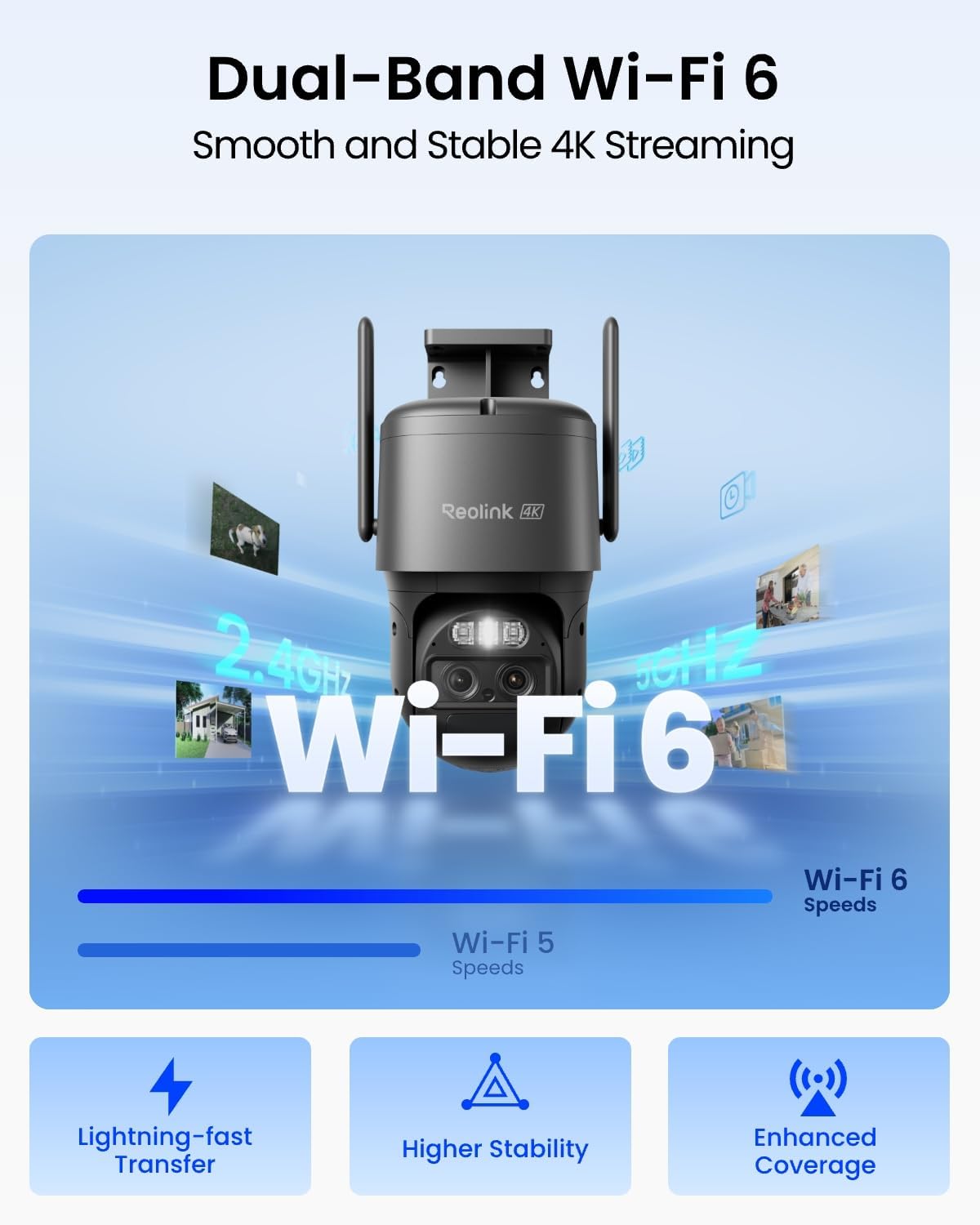 REOLINK TrackMix 4K Dual-Lens PTZ Solar Security Cameras Wireless Outdoor Auto Tracking, Color Night Vision, 360° Pan Tilt, 8X Hybrid Zoom, Smart AI Detection, No Subscriptions, Home Hub Compatible