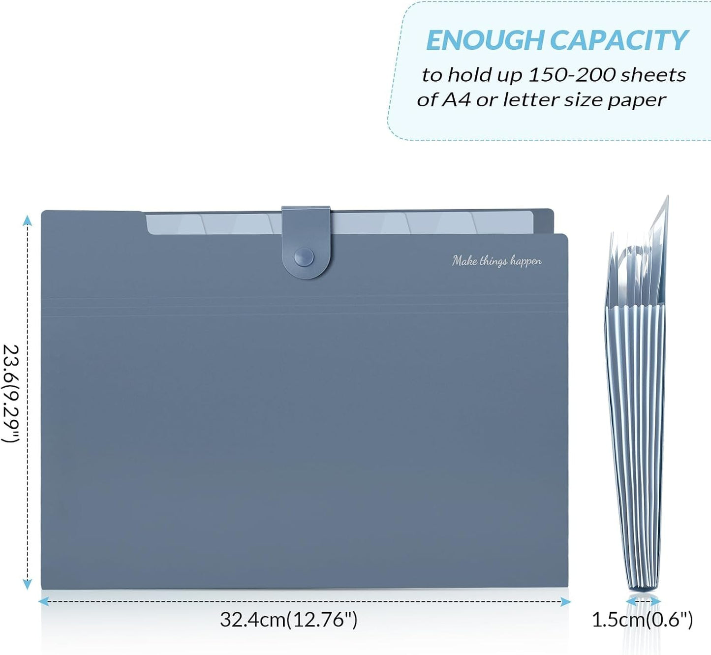 SKYDUE Expanding File Organizer 8-Pocket Accordion Folder