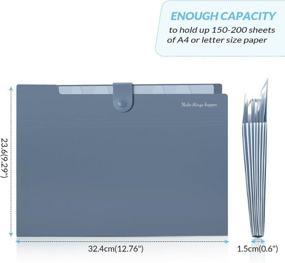 SKYDUE Expanding File Organizer 8-Pocket Accordion Folder