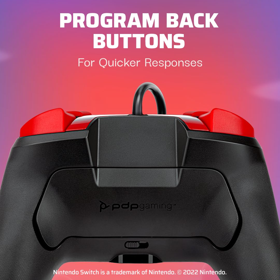 PDP Gaming Bundle Kit: AIRLITE Wired Headset with Mic + REMATCH Wired Pro Controller, Officially Licensed Nintendo Switch/Lite/OLED, Super Mario Dash (Red & Blue)