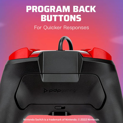 PDP Gaming Bundle Kit: AIRLITE Wired Headset with Mic + REMATCH Wired Pro Controller, Officially Licensed Nintendo Switch/Lite/OLED, Super Mario Dash (Red & Blue)