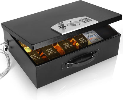 bonsaii SF002-N 0.6 Cu. Ft. Electronic Safe Box | Digital Keypad, Removable Shelf, Type-C Backup Power & Wall Mount