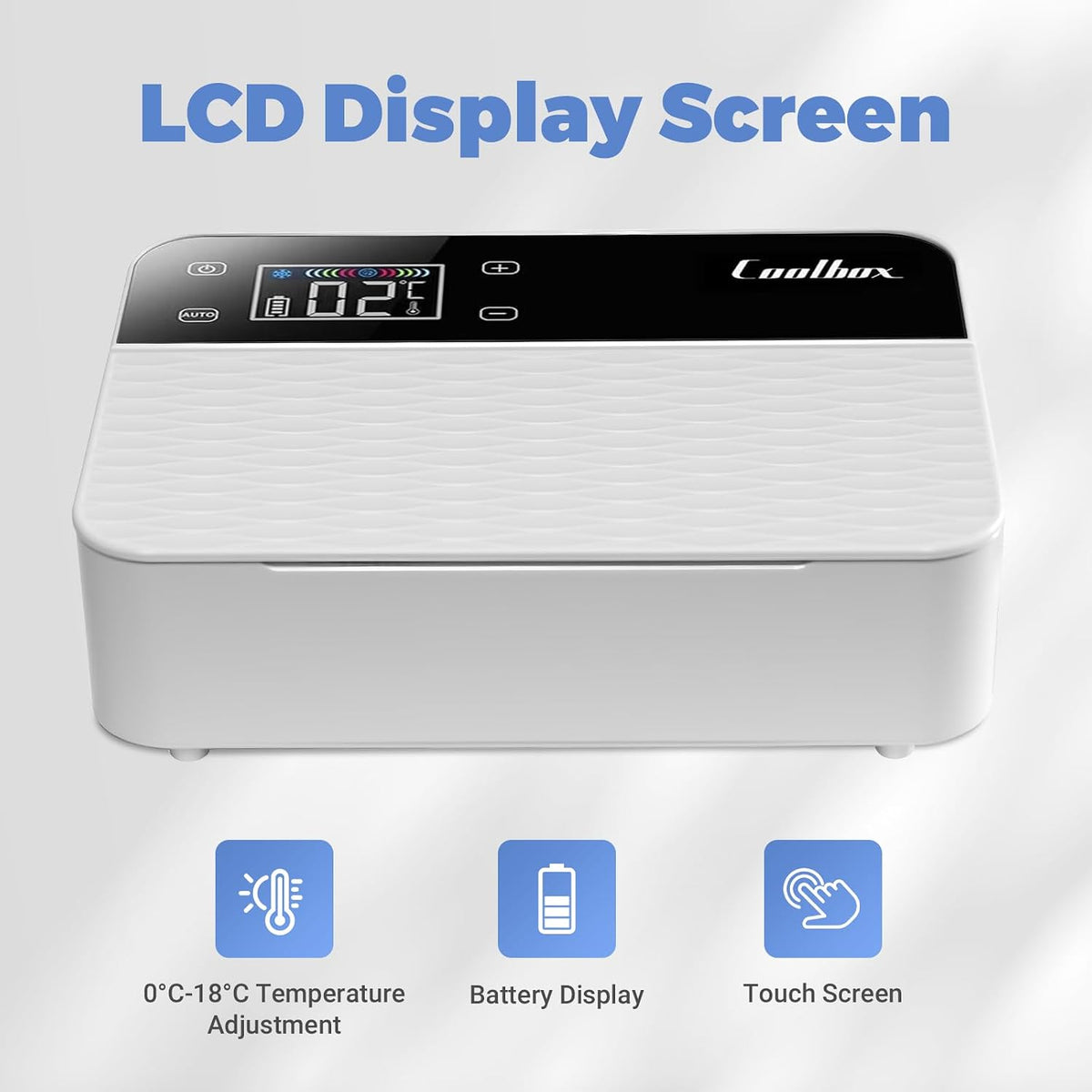 Portable Insulin Cooler Travel Case TSA Approved, Mini Insulin Fridge Box, Portable Insulin Refrigerator, Diabetic Insulin Cooler, Temperature Control LED Display, Rechargeable Battery