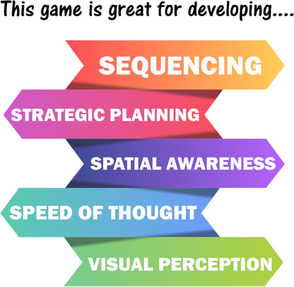 The Genius Square by The Happy Puzzle Company, STEM Puzzle Game for 1-2 Players, 62,208 Possible Solutions, Ages 6 to Adult
