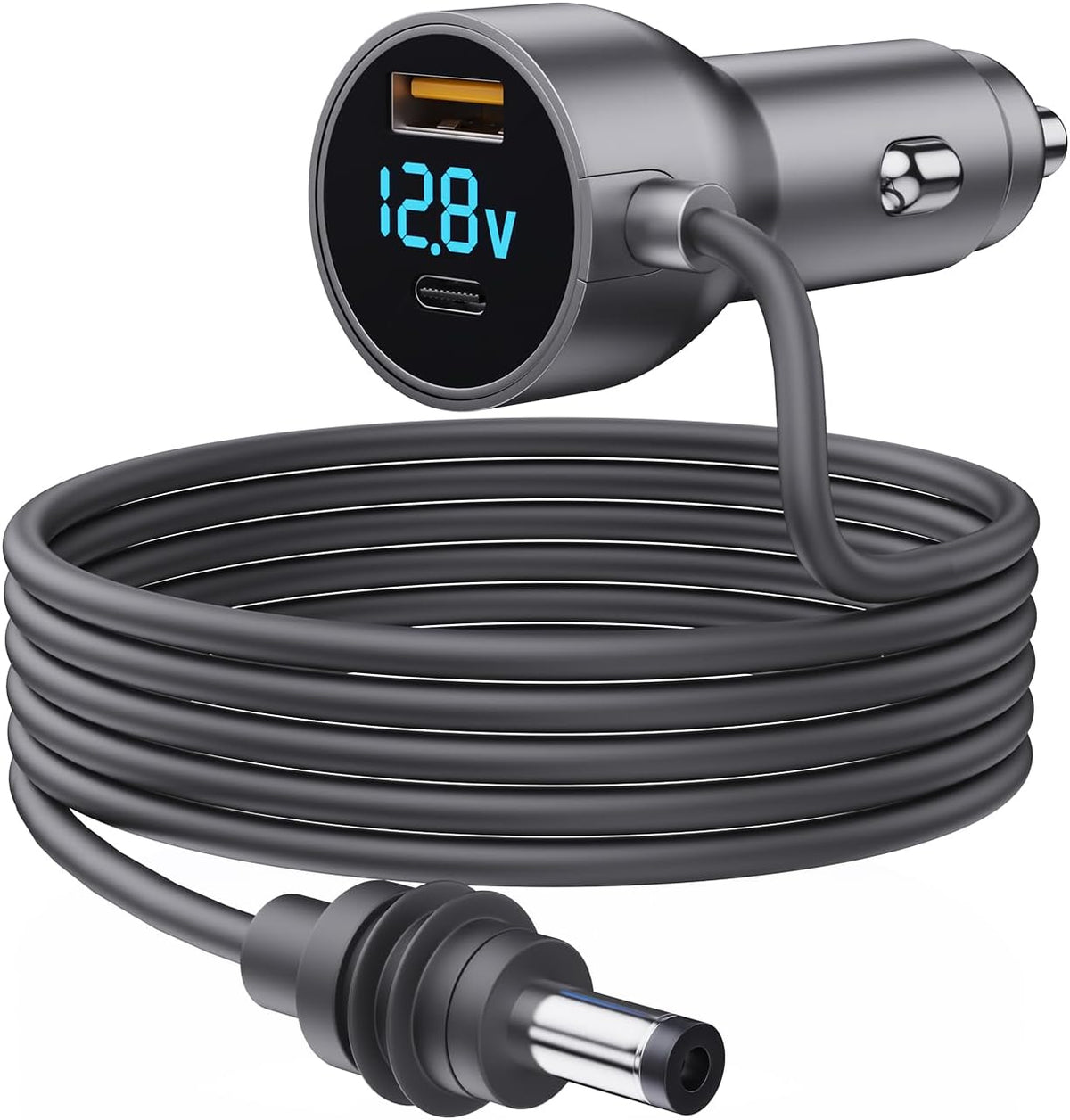 Starlink Mini Cable,Starlink Mini Accessories Car Charger, 3-in-1 DC Power Cable with 12V-48V Cigarette Lighter Adapter,PD 30W + USB-A 30W + DC 72W Car Power Supply for Trucks, RVs, Boats(9.9Ft)