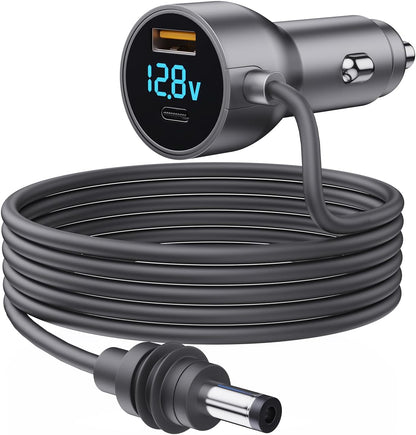 Starlink Mini Cable,Starlink Mini Accessories Car Charger, 3-in-1 DC Power Cable with 12V-48V Cigarette Lighter Adapter,PD 30W + USB-A 30W + DC 72W Car Power Supply for Trucks, RVs, Boats(9.9Ft)