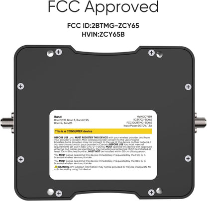 Cell Phone Booster for Car, All Carriers 5G 4G LTE, FCC Approved