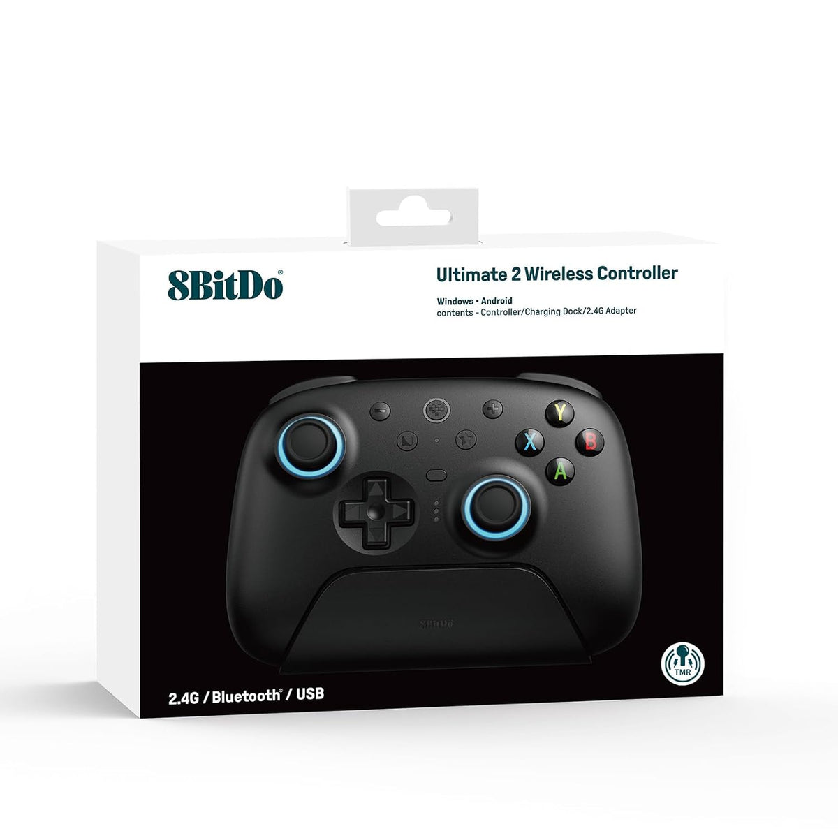 8Bitdo Ultimate 2 Wireless Controller for PC, Apple, Steam & Android, Black