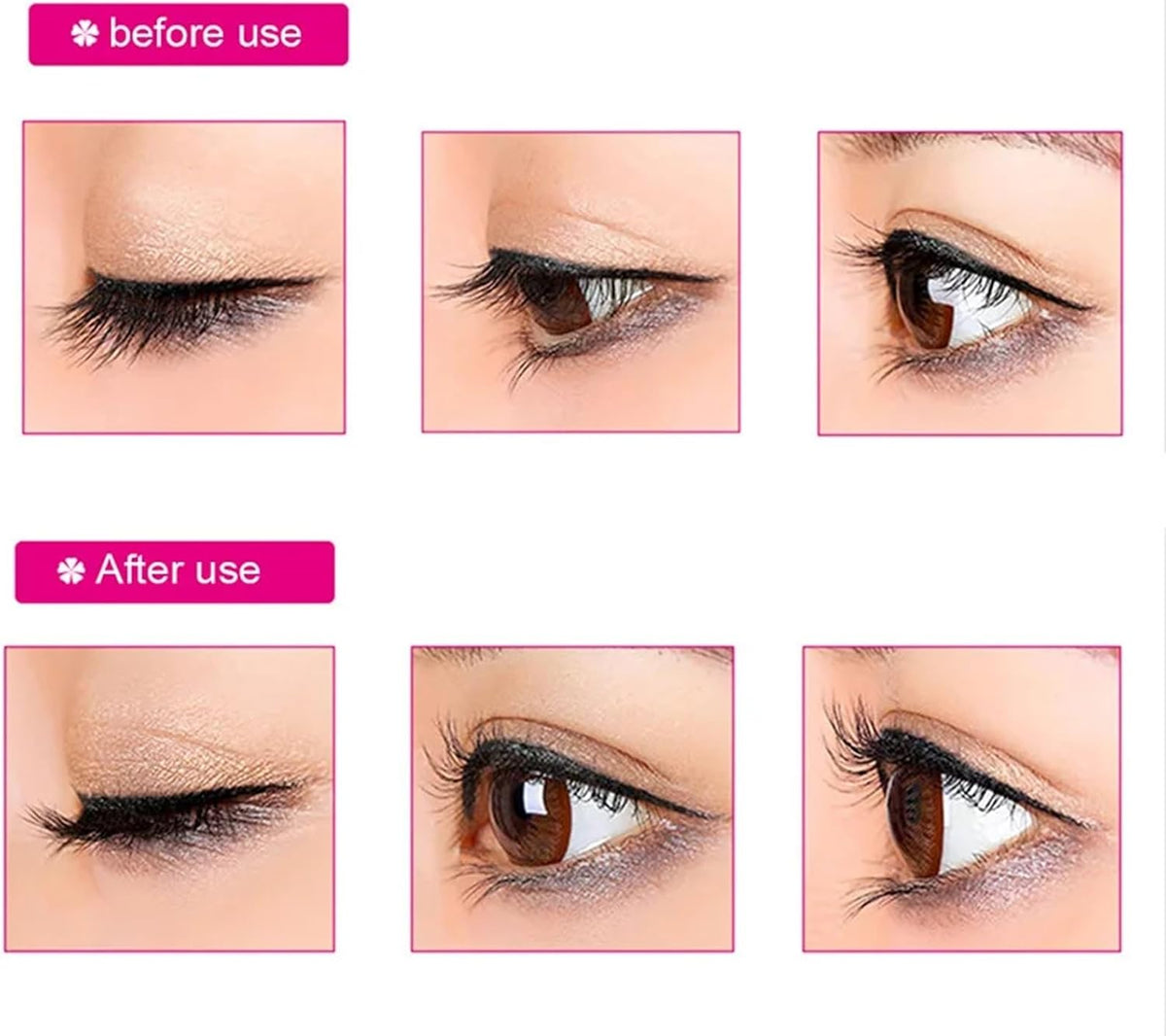 Portable Stainless Steel Eyelash Curler Natural Lift Beauty Tools False Curling Clip Cosmetic Makeup Tools & Accessories(Pink)