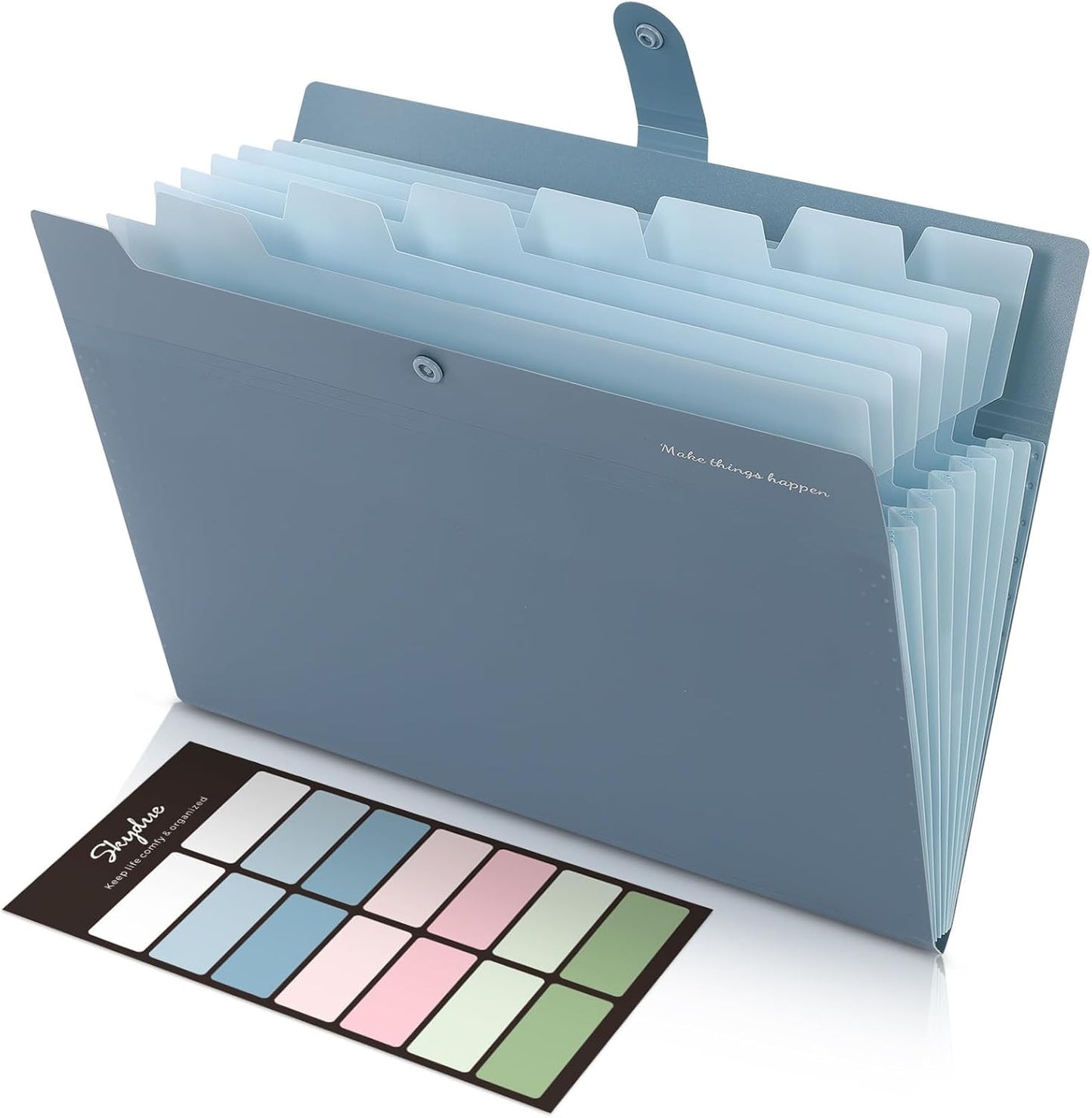 SKYDUE Expanding File Organizer 8-Pocket Accordion Folder