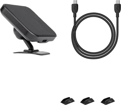 Peak Design Mobile Charging Car Mount, Black, Qi2 Charging, Mounts to Dash or Console, Connects to Peak Design Mobile Cases, MagSafe Compatible, for iPhone, Samsung and Google Pixel Phones