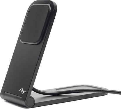 Peak Design Wireless Charging Stand, Black, Qi1 Charging, Grippy Silicone Base, Works with Peak Design Mobile Cases, MagSafe Compatible, for iPhone, Samsung and Google Pixel Phones